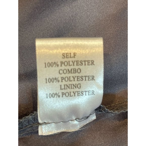 One By Eight Women Sheath Dress Chiffon Ruffle Beaded Halter Neck Keyhole Blue 4 - Picture 6 of 7